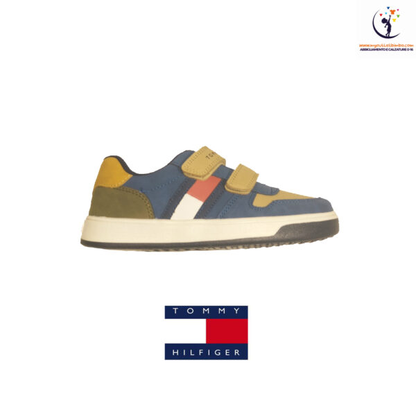 scarpe da bambino TOMMY HILFIGHER sneakers con doppio velcro