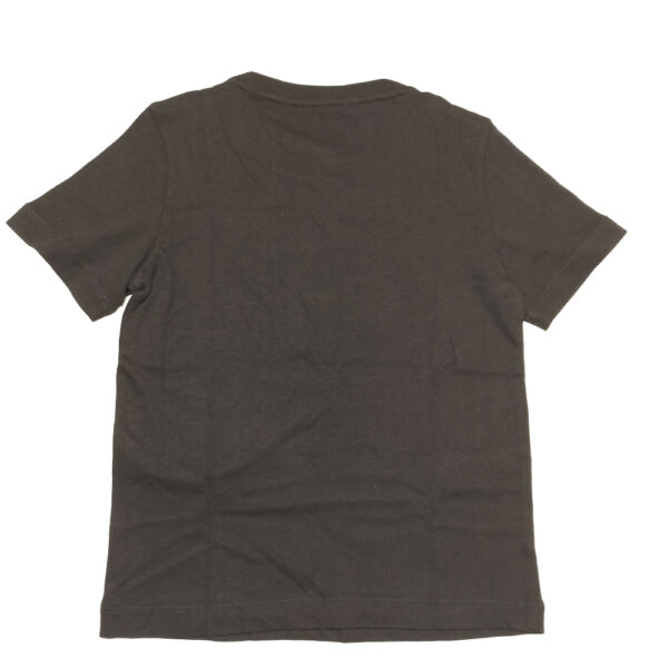 t-shirt da bambini Emporio Armani nera in jersey di puro cotone - immagine 2