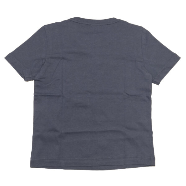 t-shirt da bambini Emporio Armani blu in jersey di puro cotone - immagine 2