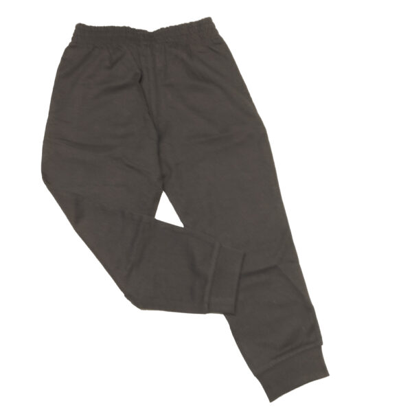 pantalone da bambino Emporio Armani nero di puro cotone con tasche - immagine 3