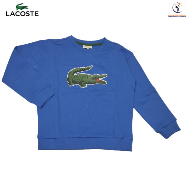 felpa da bambino girocollo di Lacoste con maxi logo