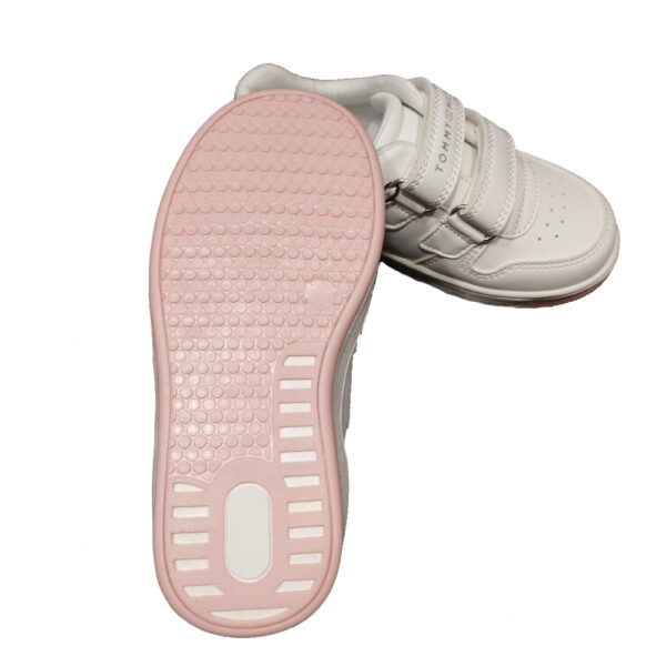 scarpe da bambina sneakers di TOMMY HILFINGER rosa con strappo - immagine 2