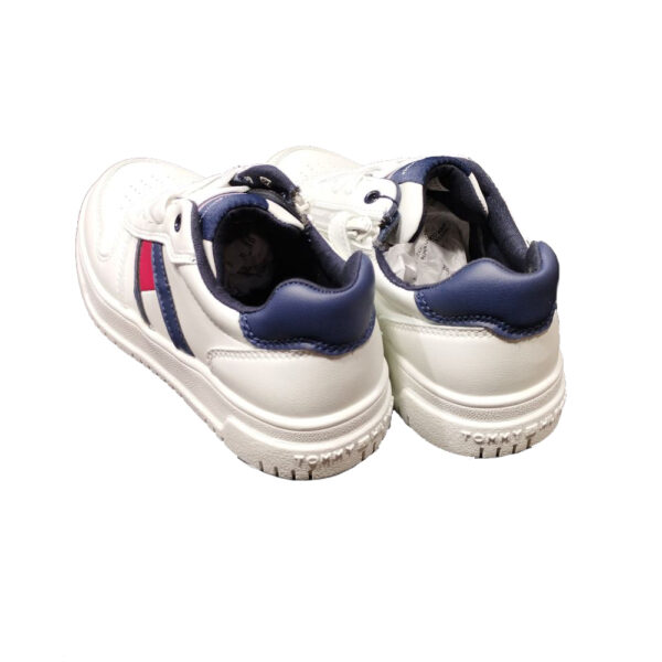 scarpe da bambino sneakers di TOMMY HILFINGER bianca con cerniera - immagine 3