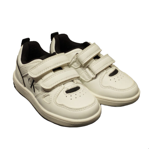 scarpe da bambino Calvin Klein Jeans low con strappo black white - immagine 4