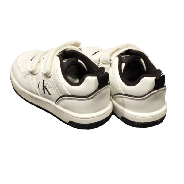 scarpe da bambino Calvin Klein Jeans low con strappo black white - immagine 3