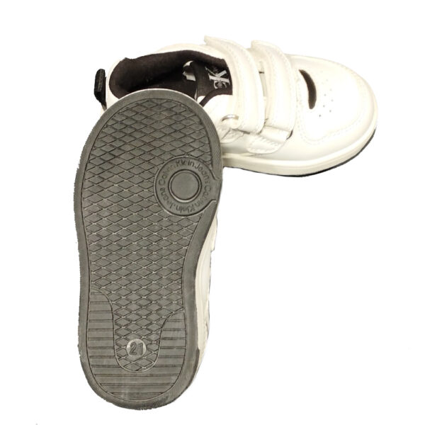 scarpe da bambino Calvin Klein Jeans low con strappo black white - immagine 2