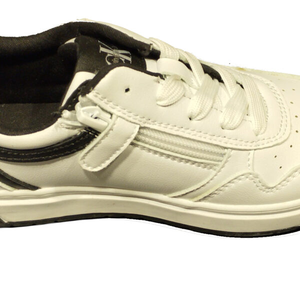 scarpe da bambino Calvin Klein Jeans low cut lace-up black white - immagine 2