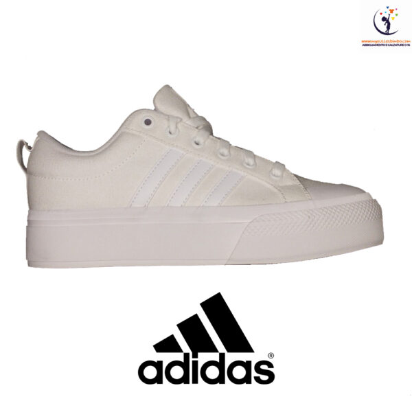 scarpe da bambina Adidas platform white bravada2.0