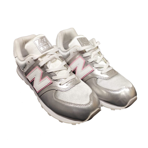 scarpe da bambina New Ballance sneakers silver GC574 - immagine 2