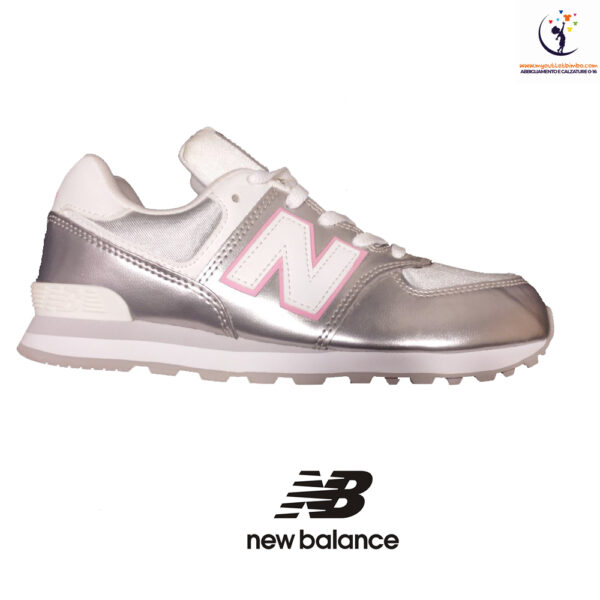 scarpe da bambina New Ballance sneakers silver GC574